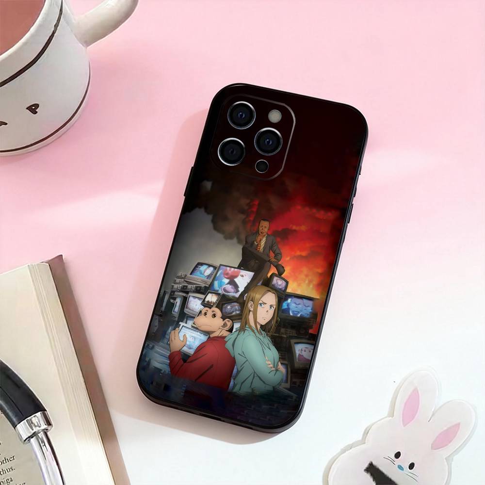 Аниме Т-Инцидент Дарвина Чехол для телефона для iPhone 17,16,15,14,13,12,11 Plus,Pro Max, Мягкий силиконовый черный чехол