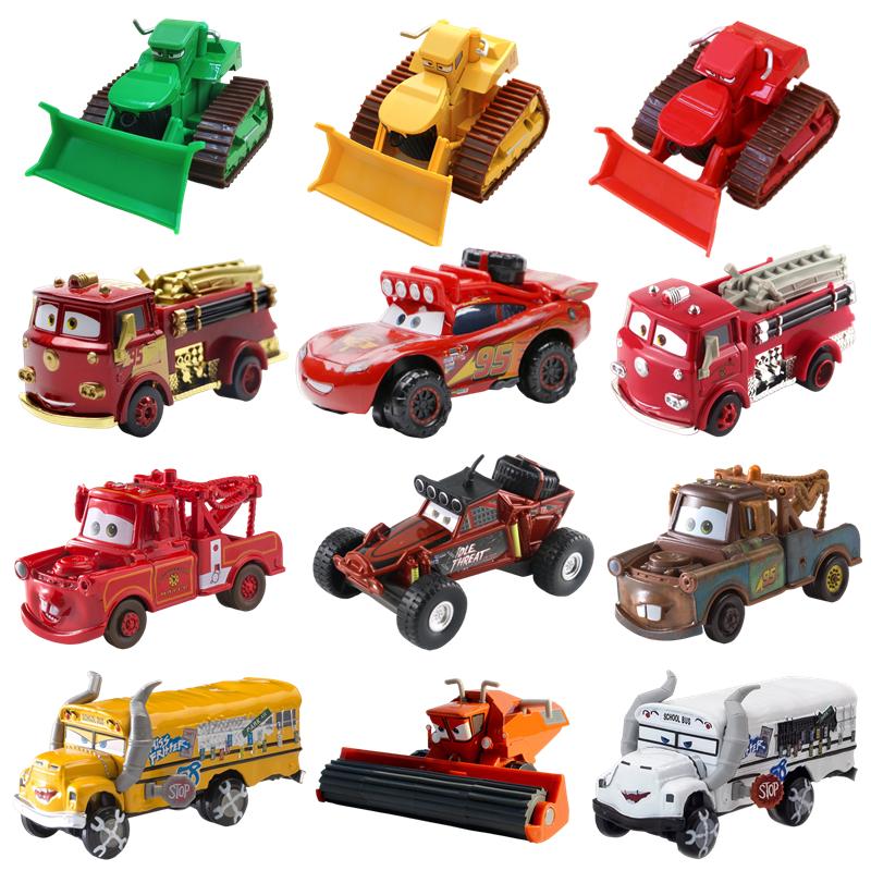 Игрушечная машинка Disney Pixar Тачки 2/3 Молния Маккуин Чик Хикс Кинг Mater 1:55 Литая металлическая модель Игрушка Детский Подарок