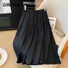 Plus Size Women's Suit Half-body Skirt Slim High Waist A-line Pleated Skirt