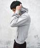 Худи на молнии Intempomood Raw Washed_Угольный