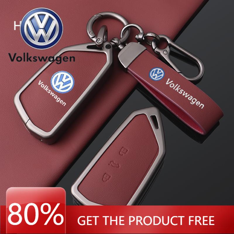 Для VOLKSWAGEN VW Модный Чехол-Оболочка из Цинкового Сплава и Кожи для Автомобильного Пульта ДУ Брелок Для VW Volkswagen Golf 8 2020 ID.3 ID.4 Cupra A