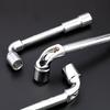 L Shaped Angled Hex Socket Wrench Steel Double Ended Elbow Tubular Socket Spanner for Mechanic Repair Tool 6/8/10/12mm