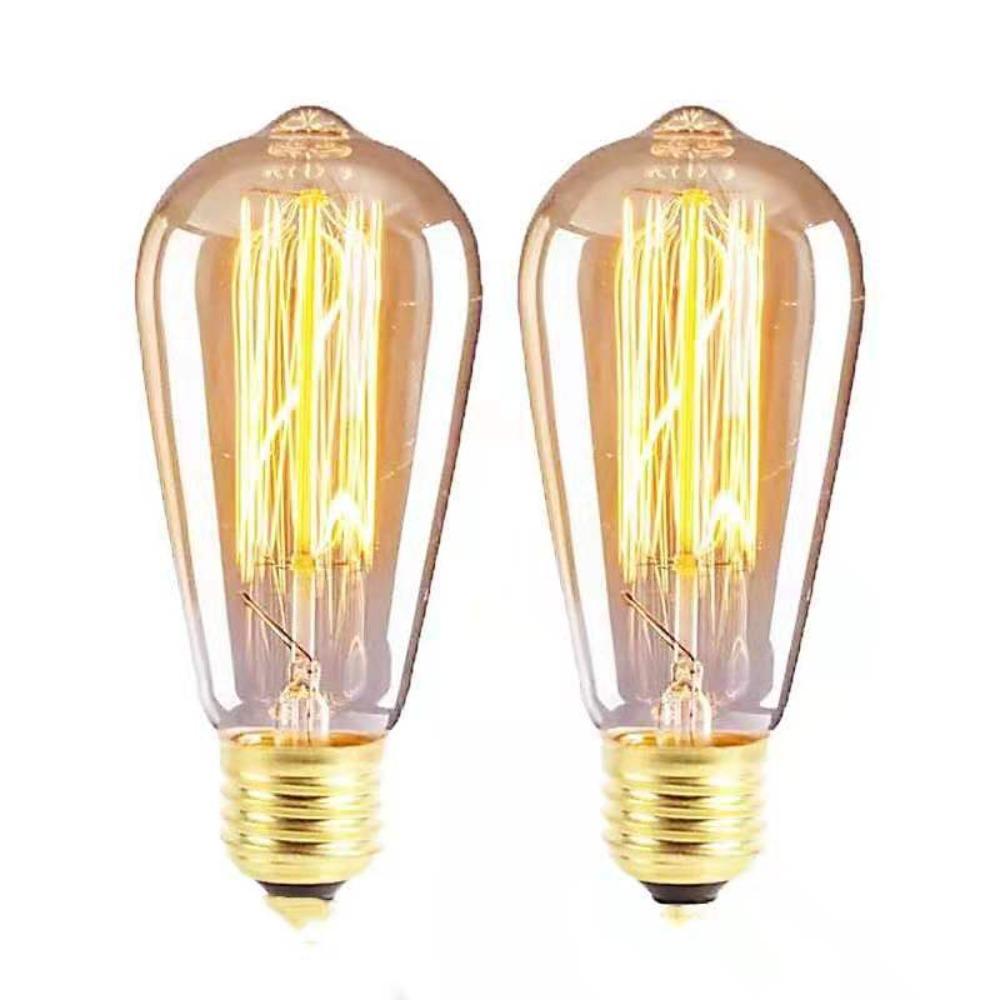 Ретро Лампа Эдисона E27 220V 40W ST64 G80 G95 G125 Лампочка Винтажная Лампа Эдисона Лампа Накаливания Лампа с Нитью Накаливания Домашний Декор
