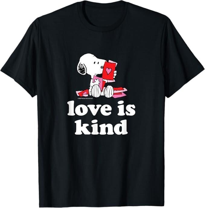 PeanutsValentinesSnoopy Love Is Kind T-Shirt Unisex T-Shirt