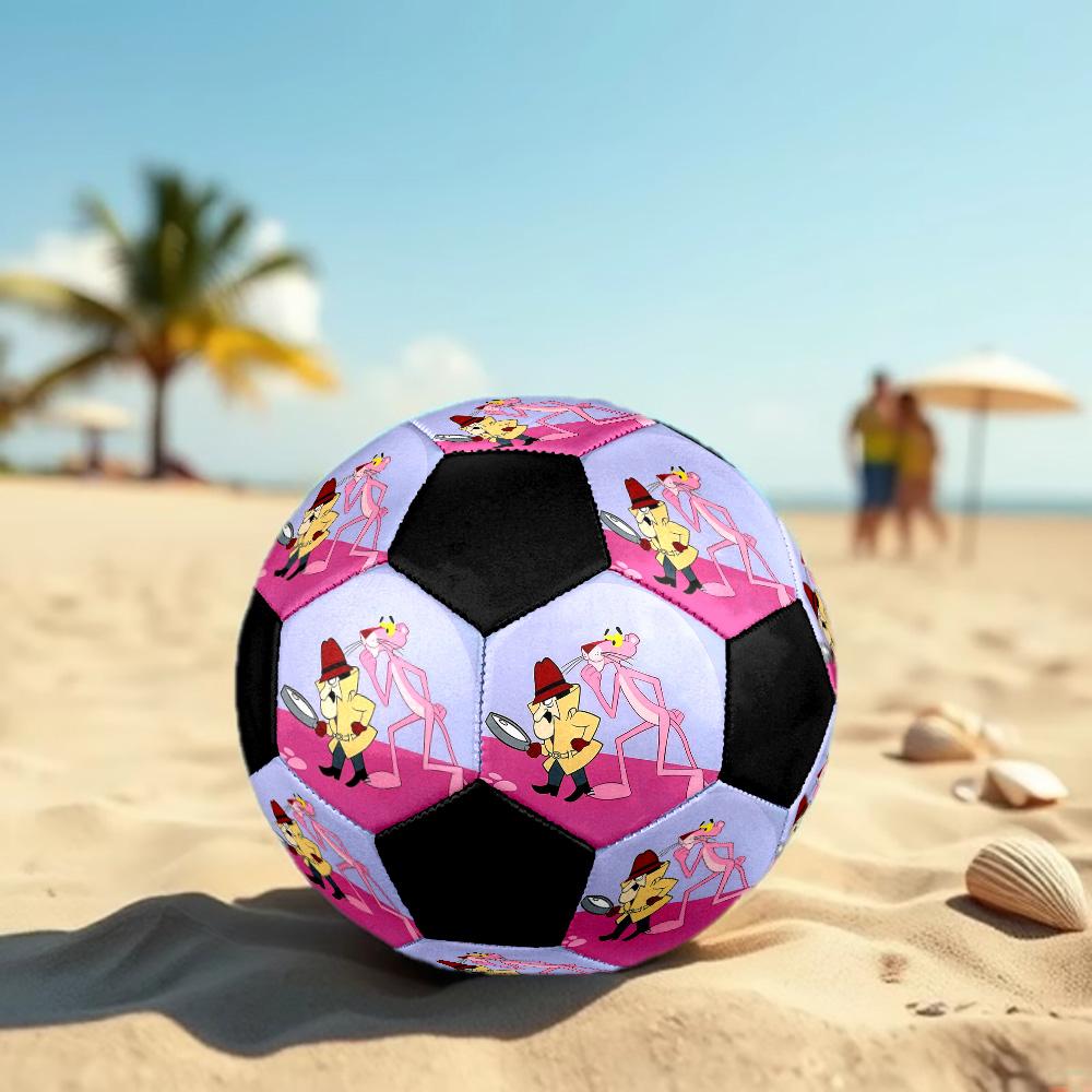 The Pink Panther2 Soccer Ball Colorful All Ages Machine Stitched PVC Competition Ready Durable High-Bounce.SIZE5