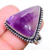 Sage Amethyst Handmade Gemstone 925 Sterling Silver Jewelry Ring 10 U0f53