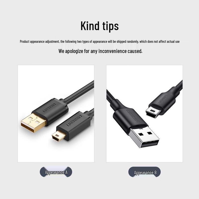 Ugreen USB 2.0 на Mini USB Кабель для передачи данных и зарядки
