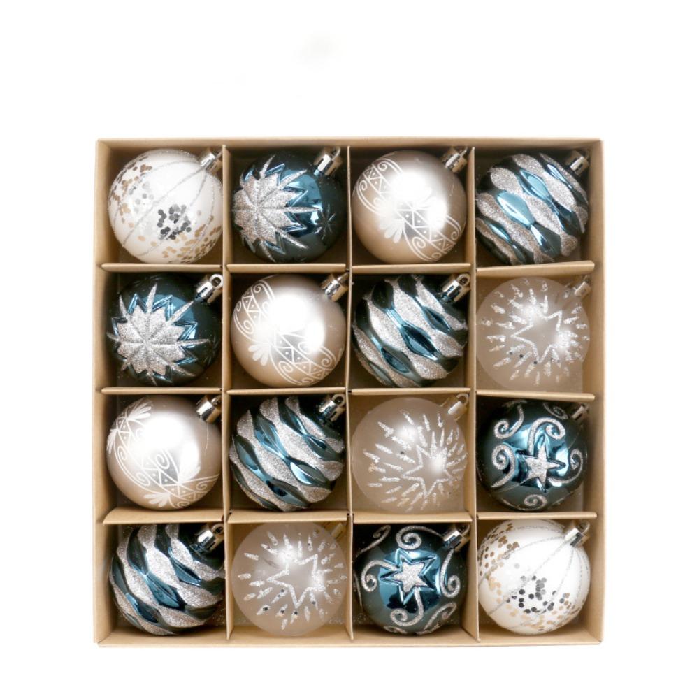 16PCS Combination Design Christmas Ball Decoration Hanging Tree Decor Holiday Season