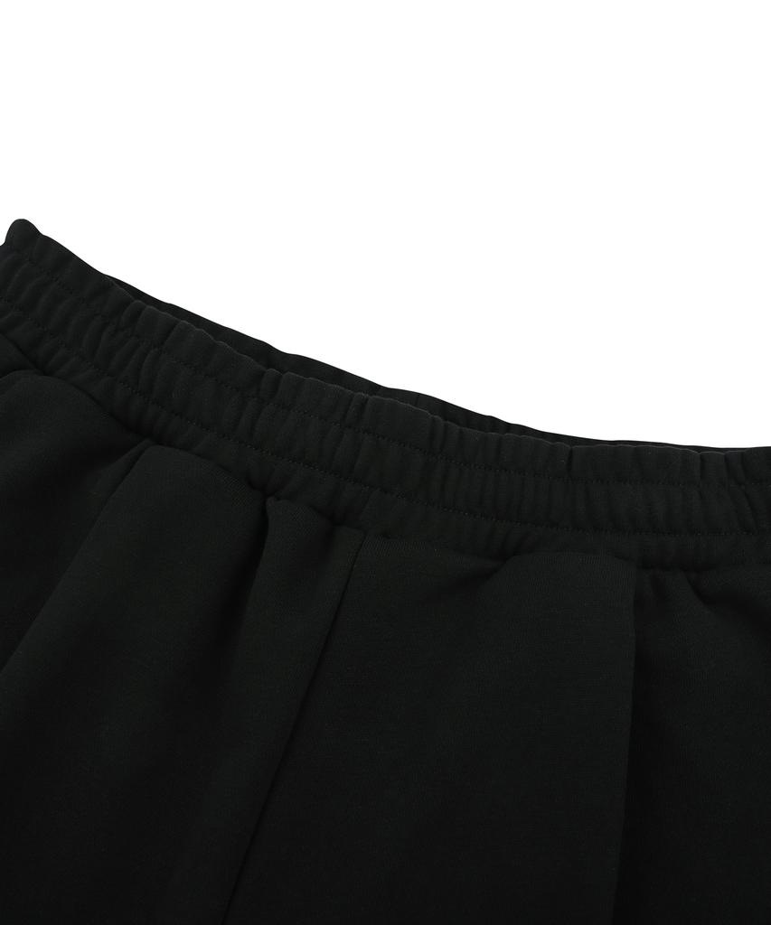 DOLPHIN WAVE APPAREL Dolphin Silicone Arch Logo Single-Pleat Shorts Black