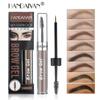 HANDAIYAN 8 -color Liquid Eyebrow Dyeing Ointment Is Not Easy To Faint Eyebrow Liquid Double Head Eyebrow Brush Easy To Color Wild Eyebrows