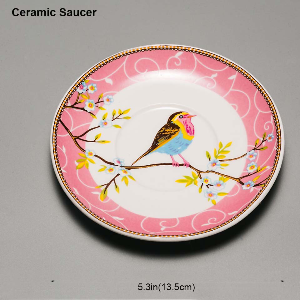 Цветочный чайник, керамическая чашка, блюдце, термостойкое стекло, чайник с фильтром, фарфоровая офисная кофейная чашка, кружка, дневной набор