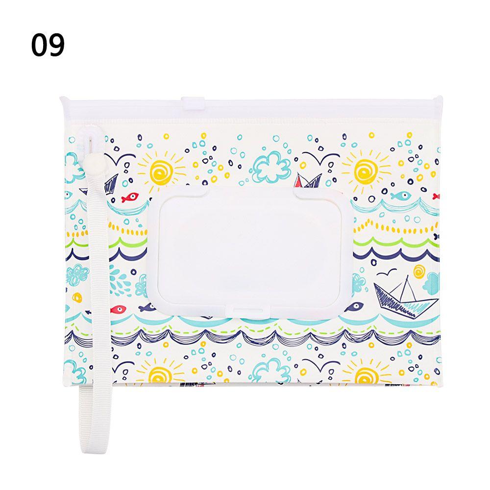 Outdoor Baby Product Flip Cover Tissue Box Stroller Accessories Cosmetic Pouch Wet Wipes Bag