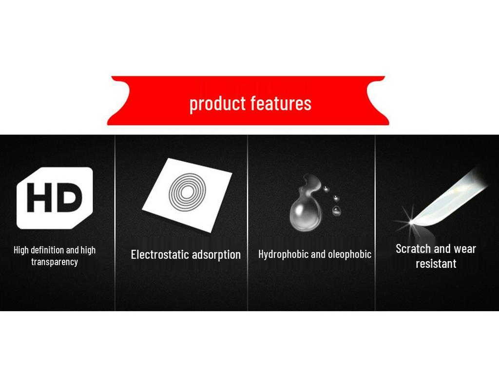 BAIC Changhe A6 Navigation & Console Tempered Protective Film for 19 Models: Q7, Q25, Q35 Big Dipper Car Supplies