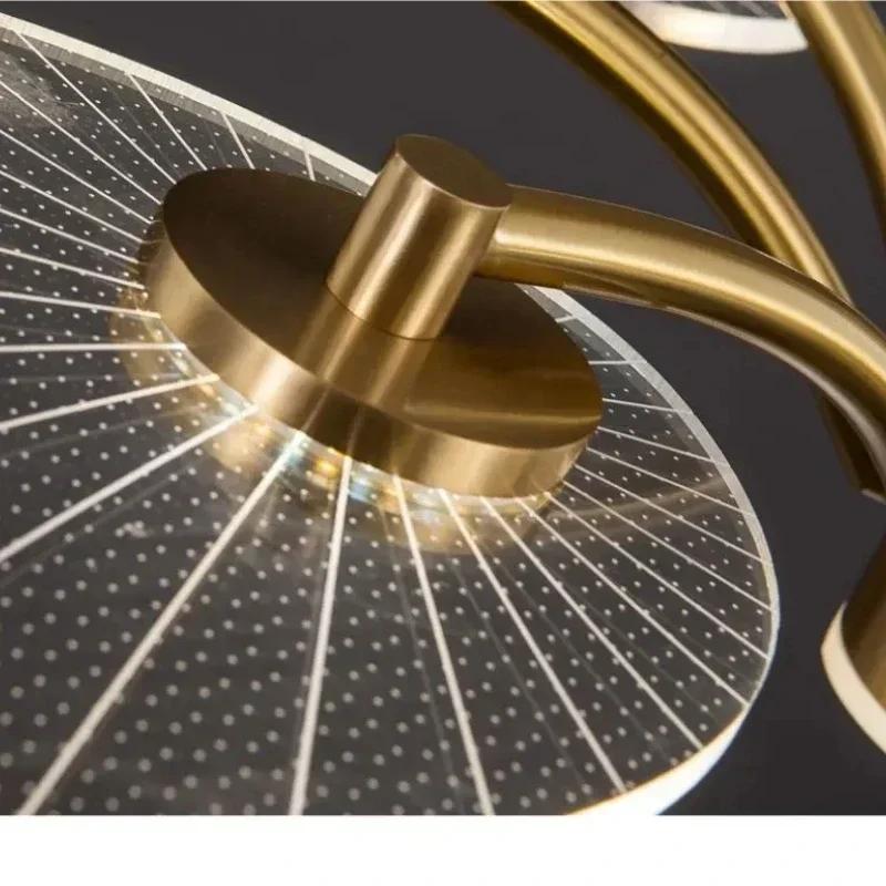 Современная роскошная потолочная люстра для внутреннего украшения дома, освещение спальни, столовой, кухни, люстра, светодиодные светильники