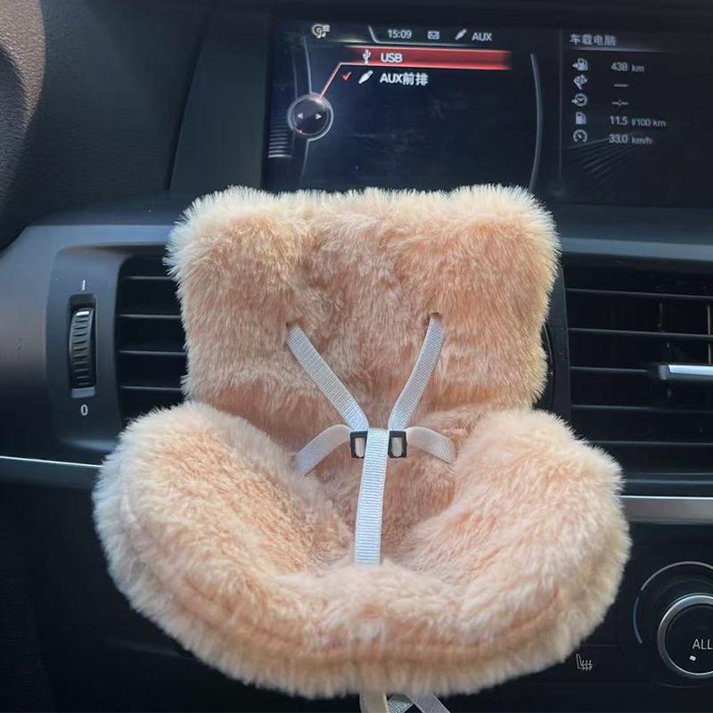 Мини плюшевая кукла, безопасное сиденье, кавайная кукла Лабубу, плюшевое безопасное сиденье, автомобильное ароматическое украшение, подарки