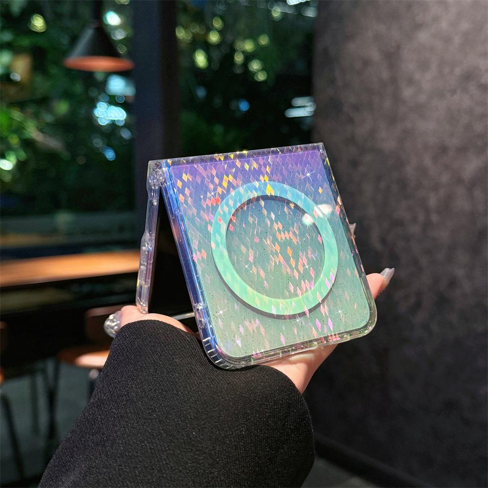 Магнитный чехол с цветным покрытием для Samsung Z Flip 5/6/7 - Чехол для складного экрана