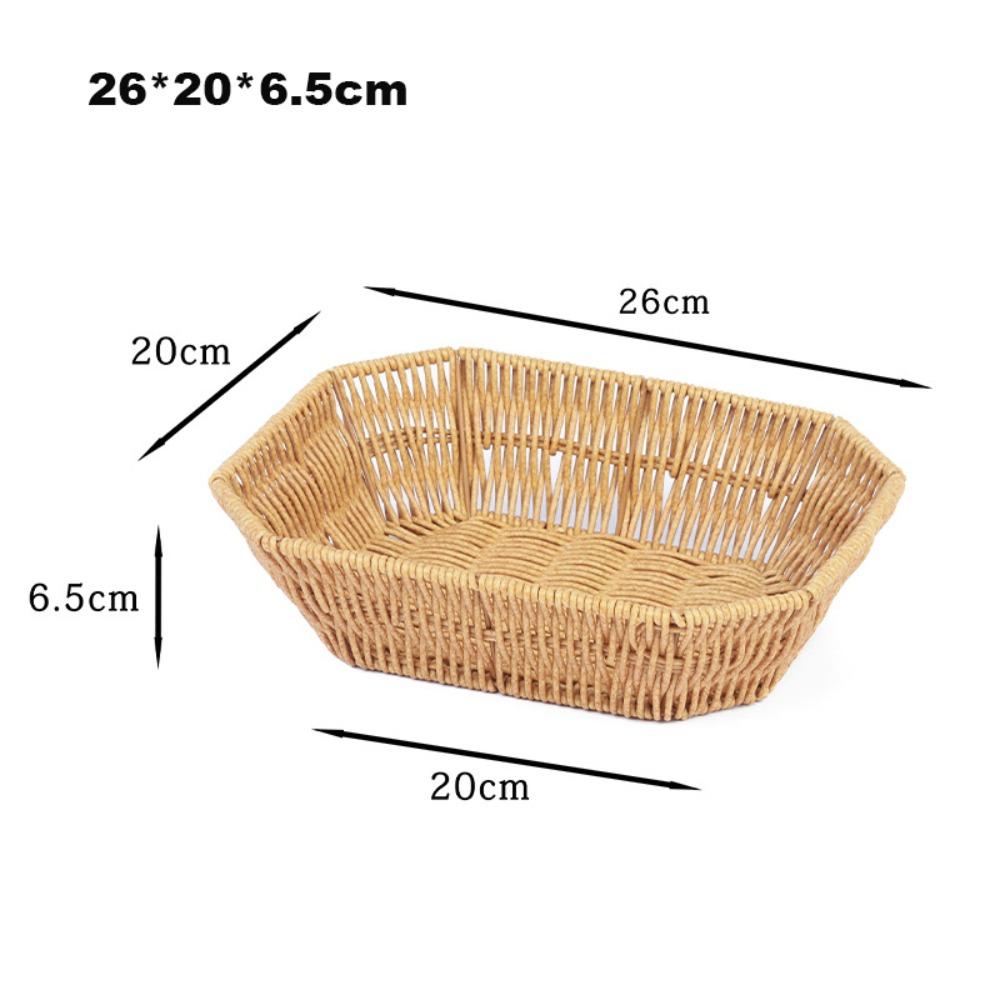 Multipurpose Imitation Rattan Fruit Plate  Wedding Candy Flower Storage