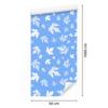 Azure and white leaves wallpaper for living room and bedroom 50x1000
