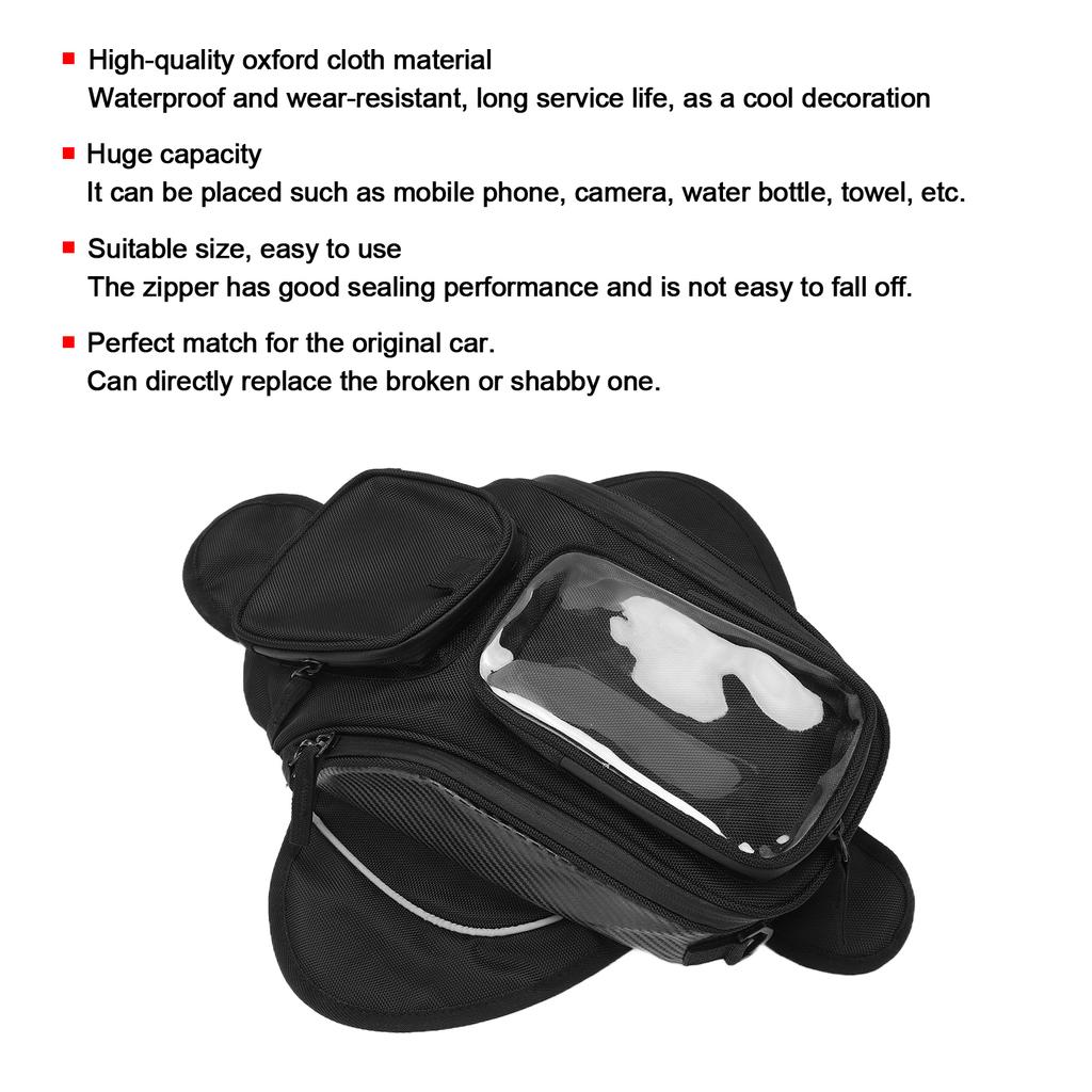 Сумка на бак для мотоцикла, декоративный рюкзак из ткани Оксфорд, водонепроницаемый, износостойкий для езды