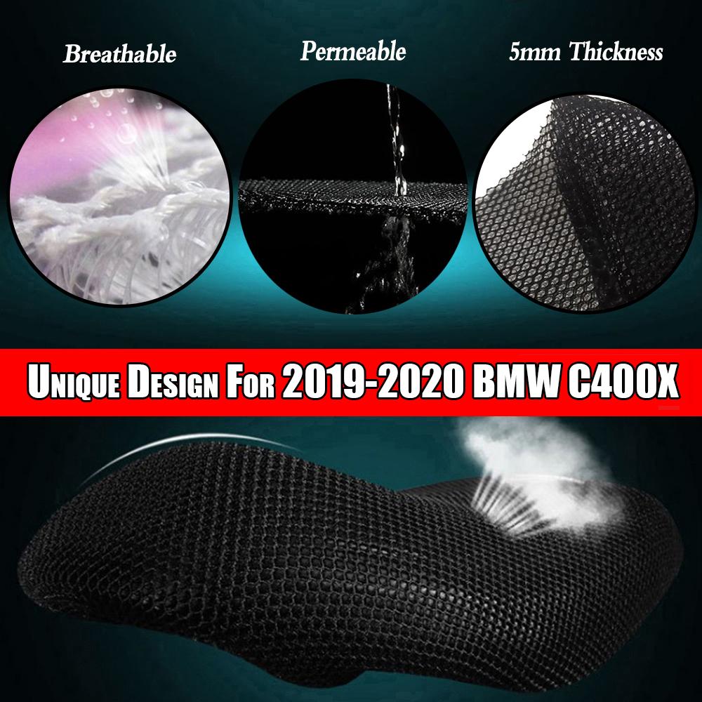 For BMW C400X C400 X 2018-2022 Rear Seat Cowl Cover Waterproof Insulation Net 3D Mesh Net Protector Motorcycle Accessories