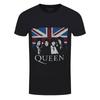 Queen T-Shirt Union Jack Rock Band Official Black New