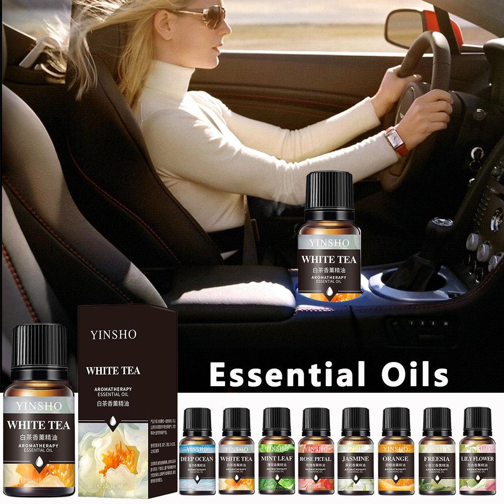 14 Ароматов 10 мл Ароматерапевтические Эфирные Масла Домашние Водорастворимые Роза Лаванда Ароматическое Масло для Аромадиффузора Увлажнителя Воздуха