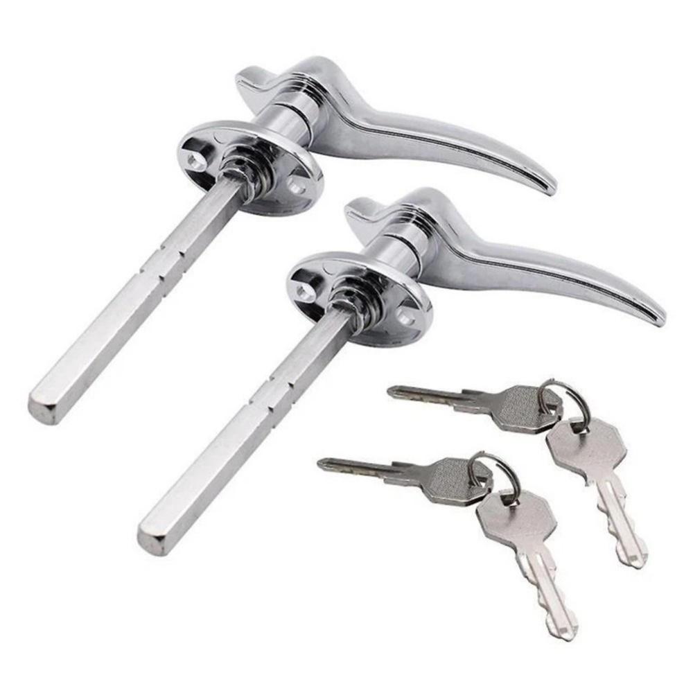 2Pcs For 1932 1933 1934 Ford Coupe Car Exterior Locking Door Handles with 4 Keys