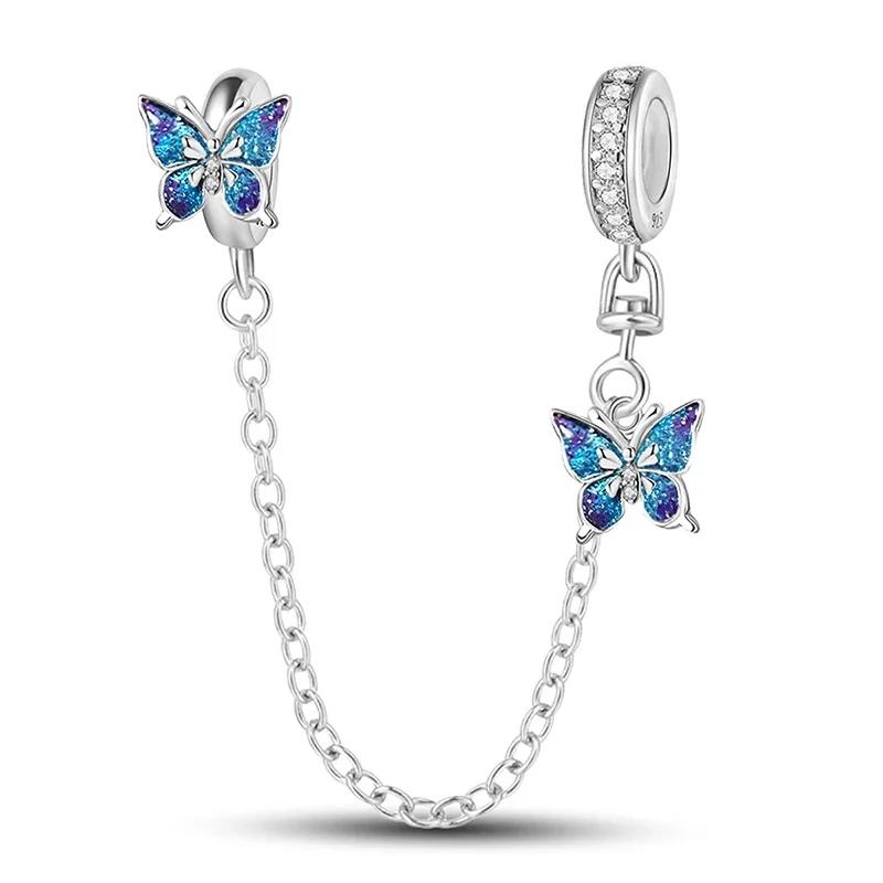 Медно-розовый Безграничный Базовый Цепочка Шармы-бусины в виде сердец любви Подходят для оригинального браслета-пандора Бангл DIY Ювелирные изделия