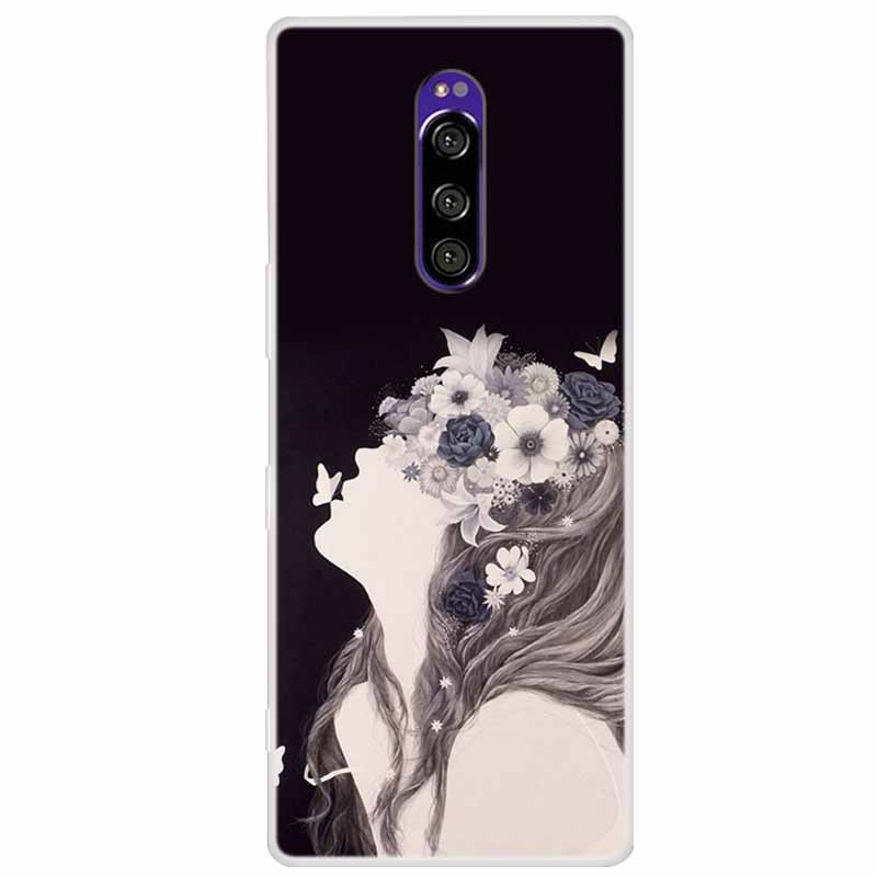 Мягкий силиконовый чехол для Sony Xperia 1 Чехол Модный прозрачный чехол с тигром для Sony Xperia1 XZ4 SO-03L SOV40 J8110 Бамперы