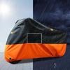 Black Thickened 210D Silver-Coated Oxford Motorcycle Rain Cover, Cross-Border, Lengthened