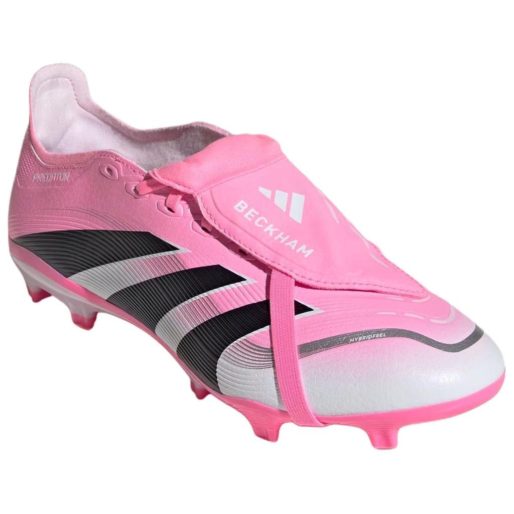 Дэвид Бекхэм x adidas Predator League Отворачивающийся язычок FG MG Кроссовки Унисекс Майами Розовый Луч-розовый Основной черный JI1113