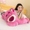 Cute Strawberry Bear Plush Pillow - Soft Stuffed Animal Doll for Birthdays 
