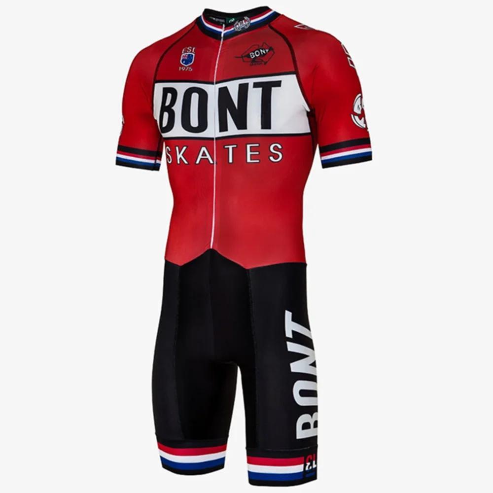 BONT Гоночный комбинезон Мужской Speed Inline Роликовые коньки Костюм для скоростного катания Триатлон Одежда Ciclismo Катание Комбинезон Велоспорт