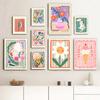 Colorful Flowers Minimalism Abstract Posters Wall Art Prints Decoration Canvas Painting Pictures Bedroom Living Room Decor Mural