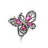 Original Designer Natural Garnet Butterfly Pendant Luxury High-end S925 Silver Natural Gemstone Necklace Pendant