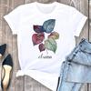 (Asian Size) Tee Top Women T Shirt Woman Plant Beach Trend Cute Female Short Sleeve Clothing Print Fashion Graphic T-shirts