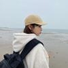 Japanese Style Short Brim Baseball Cap Solid Color Peaked Cap Casual Sunscreen Sun Hat  Sports