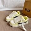 White and Light Yellow Color Matching Bread Shoes Women's Tide Summer New Student Niche Versatile Casual Board Shoes