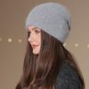 New Women Winter Hat Fashion Pearl Decorate Beanie Hat Warm Winter Cap For Female Casual Streetwear Knitted Hat