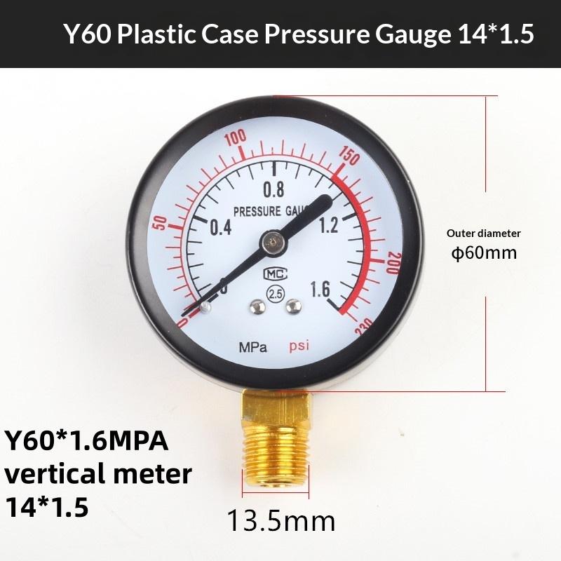New Sale 1Pcs 0-25Bar 0-10Bar 0-12Bar Hydraulic Fluid Measuring Instrument Air Compressor Pressure Gauge DIY Accessories