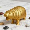 Yousheng Симуляция Фигурка Гиппопотама Рычащий Гиппопотам Статуя Речная Лошадь Скульптура Развивающая Игрушка Смола Модель Животного Украшение Орнамент