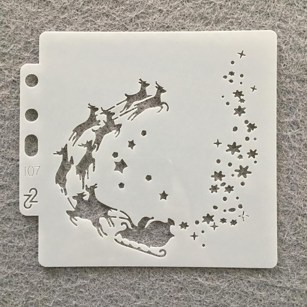 9 шт./лот 13 см Рождественский Санта-Клаус DIY многослойные трафареты для рисования раскраска для скрапбукинга тиснение альбом декоративный шаблон