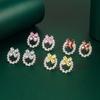 Lindon Copper Alloy Zircon Earrings Drop Earrings For Women Wedding Party Gifts
