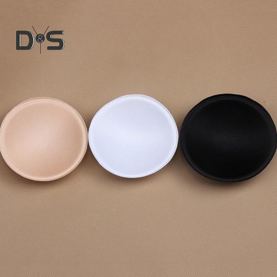 1 Pair Round Sponge Push Up Bra Pads for Women Latex Feel Invisible Insert Swimsuit Bikini Breast Enhancers Chest Cup Pads Accessories for Daily Wear