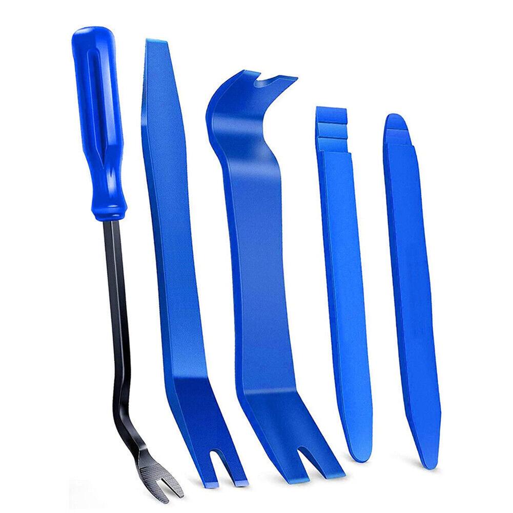 5 шт. Инструмент для снятия автомобиля, портативный набор инструментов для снятия крепежа обшивки аудиосистемы панели автомобиля, гвоздодер, практичные ручные инструменты для ремонта автомобиля