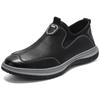 New Versatile Breathable Casual Leather Shoes for Men's Soft Sole and Soft Side, One-foot Loafers Business Casual Shoes