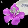 Bridal Wedding Jewelry Rhinestone Lily Flower Scarf Brooch Pin Lady Party Gift
