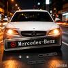 CQS1 1Pcs Car Front Grille Sticker Badge Head Grill Emblem LED Light Stickers For Mercedes Benz GLA CLA GLK GLE CLS ML GL A B C E