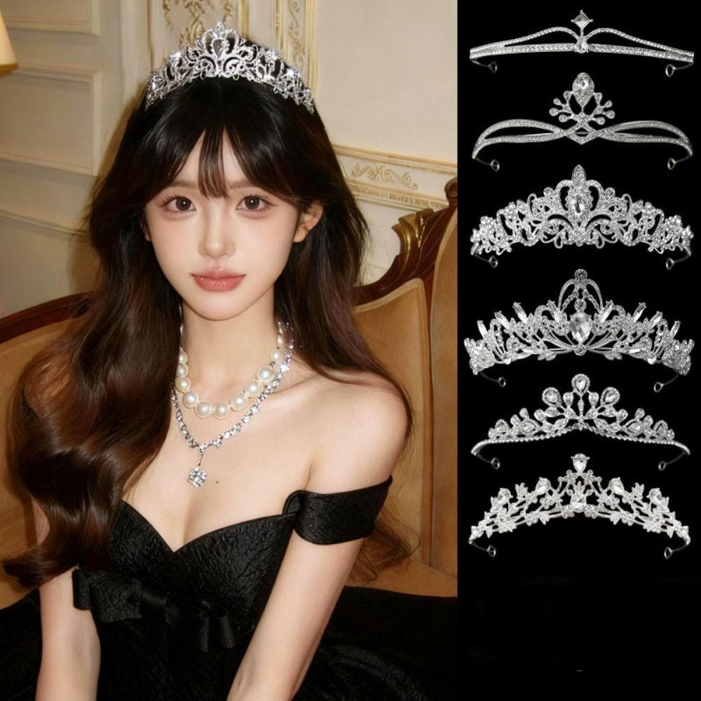 Сверкающая Свадебная Корона Стразы Королева Принцесса Тиара Красивая Барокко Корона для Конкурса День Рождения
