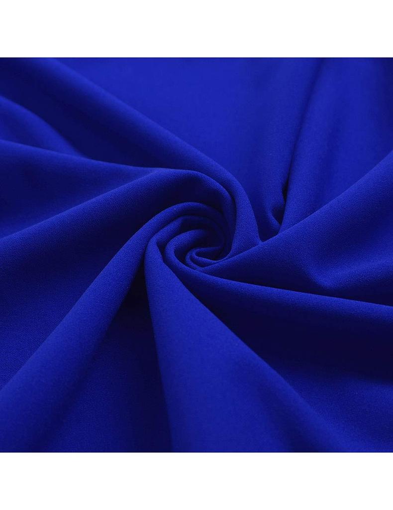 Dresstel Миди Летнее Идеально для размера XL Женское платье, Одежда, А-силуэт, Стройнящее, Стильное, Повседневное, Для работы, Вечеринки, Синее,